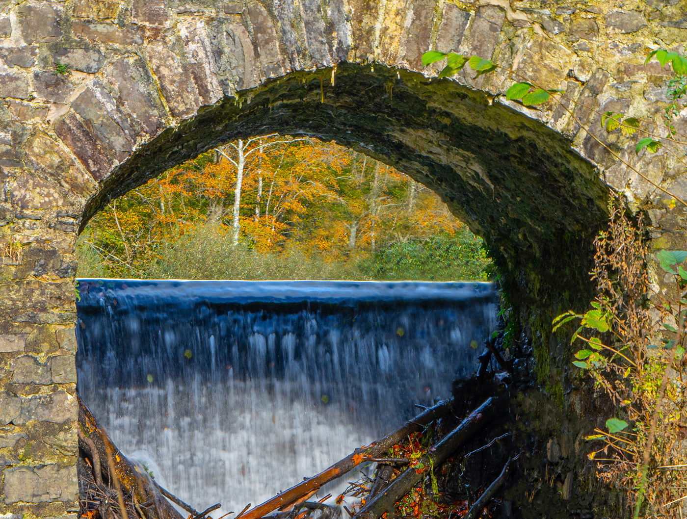 water waterfall motion blur bridge Photography  woods view Landscape Nature