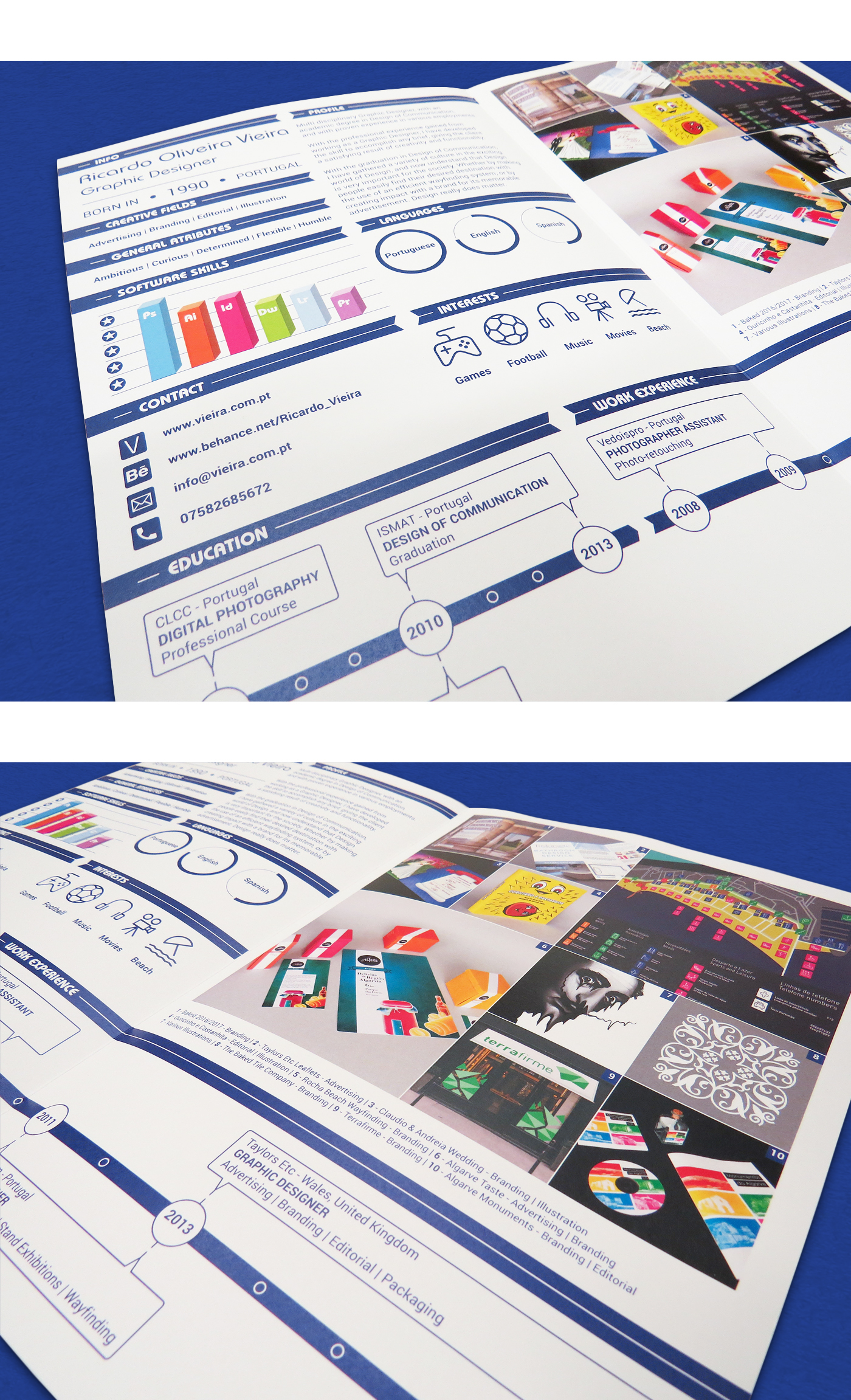 vieira portfolio Graphic Designer CV ideas creative poster business card brand Stationery