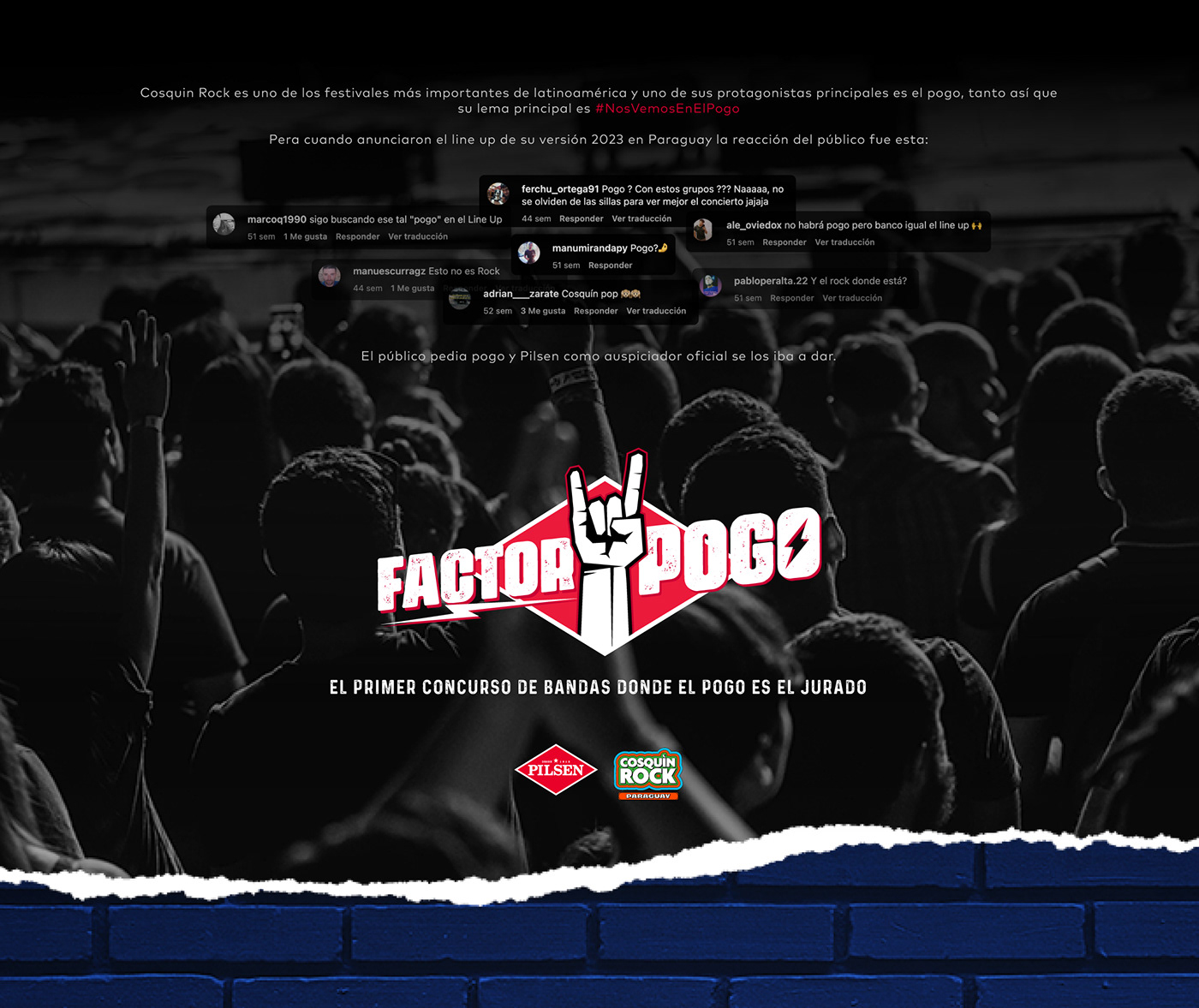 pilsen POGO Cosquin Rock cosquin cerveza Conciertos festivales publicidad musica paraguay
