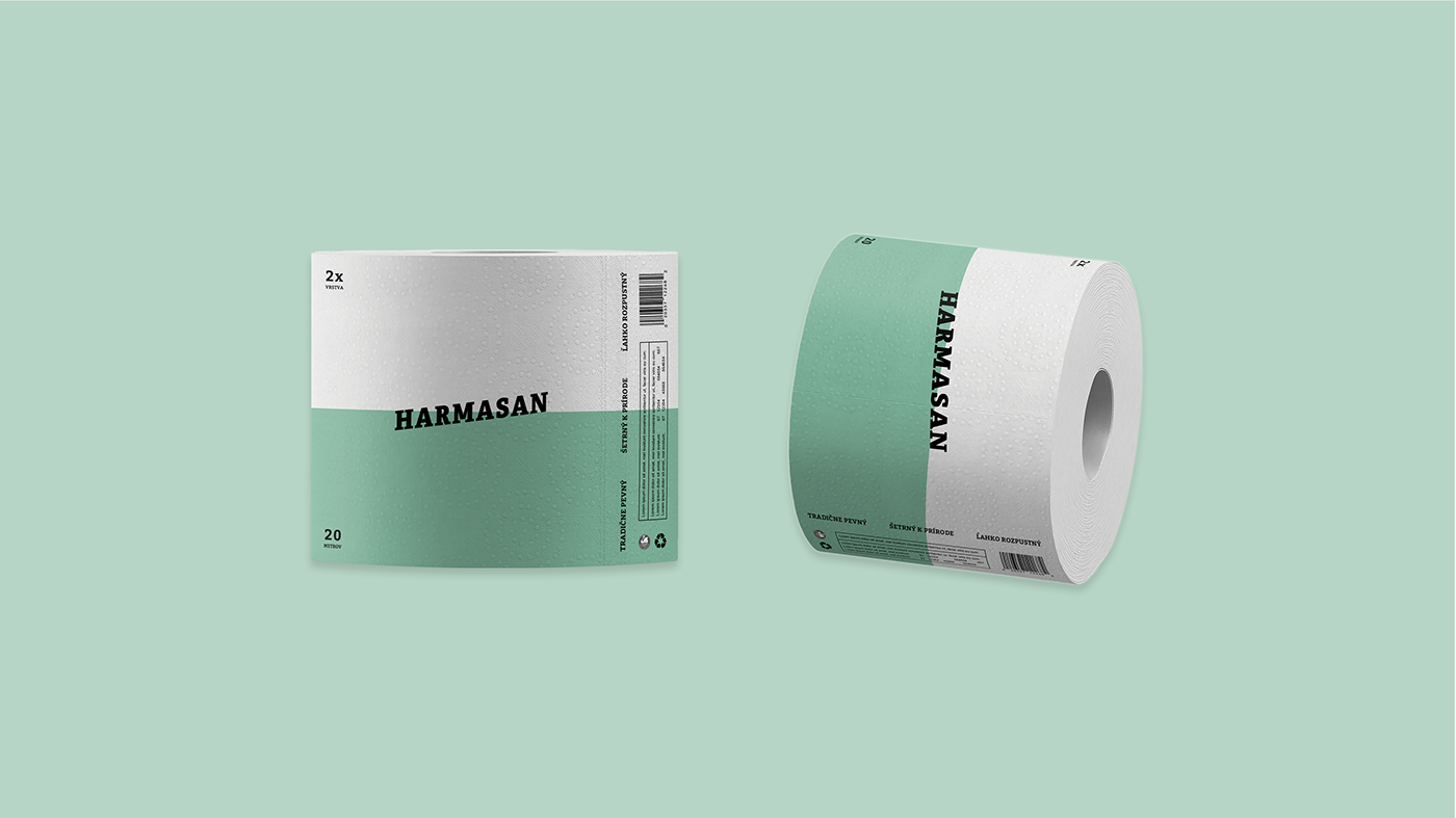 packaging design toilet paper minimalistic package nature-friendly recycle