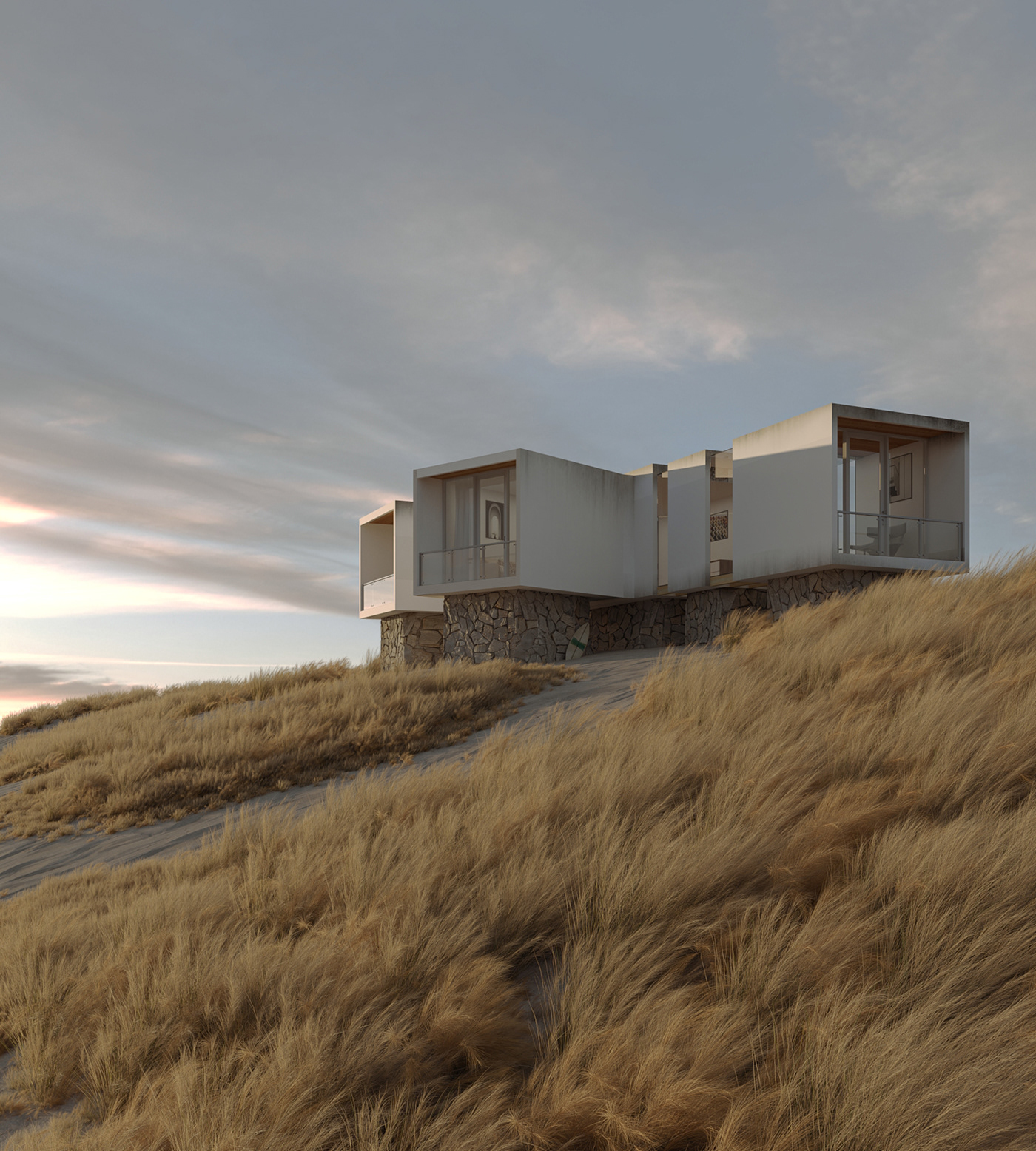 3dsmax archviz CGI corona desert house Render sunset visualization architecture