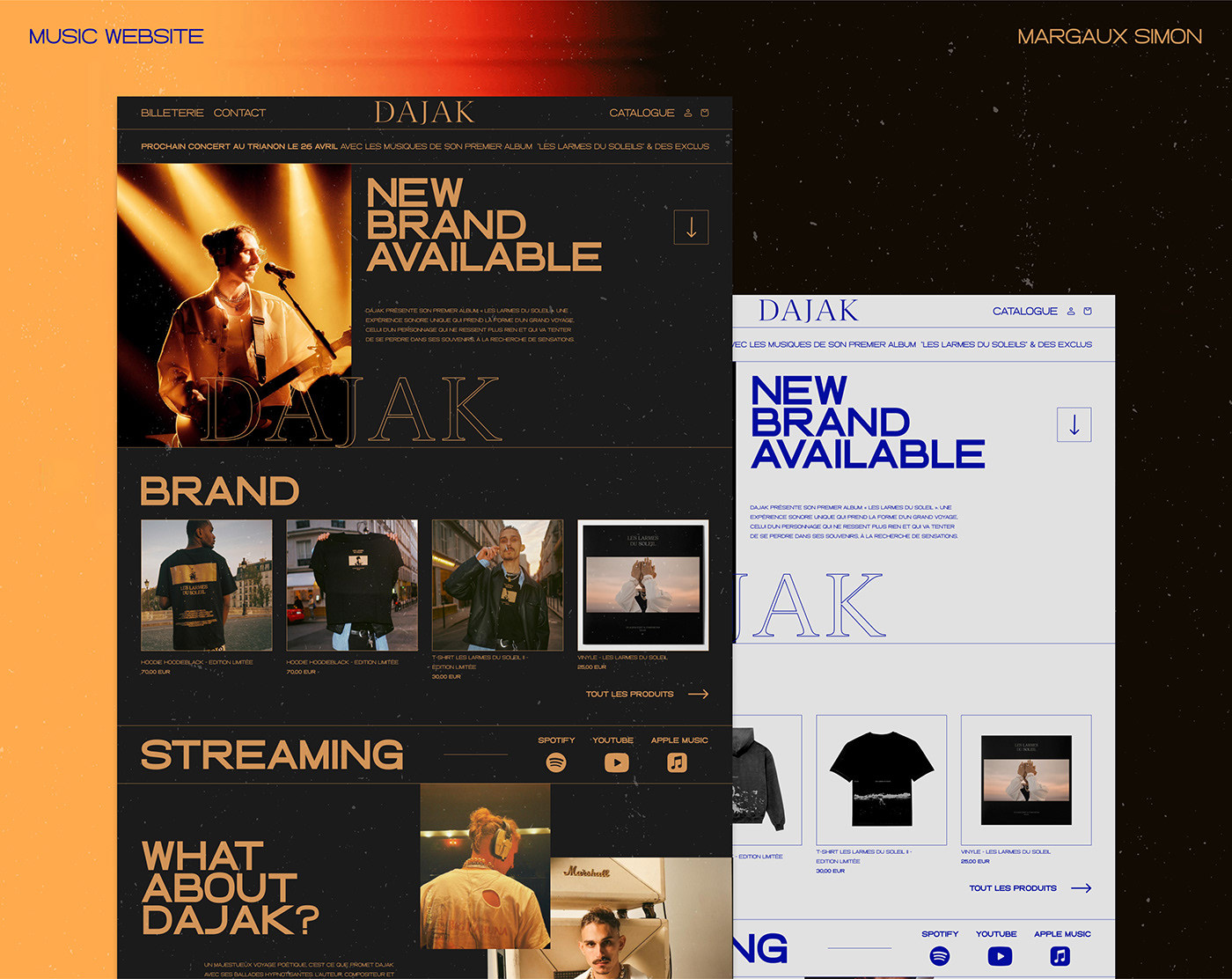 Website Web Design  UI/UX Figma ui design music grunge rock rap Ecommerce