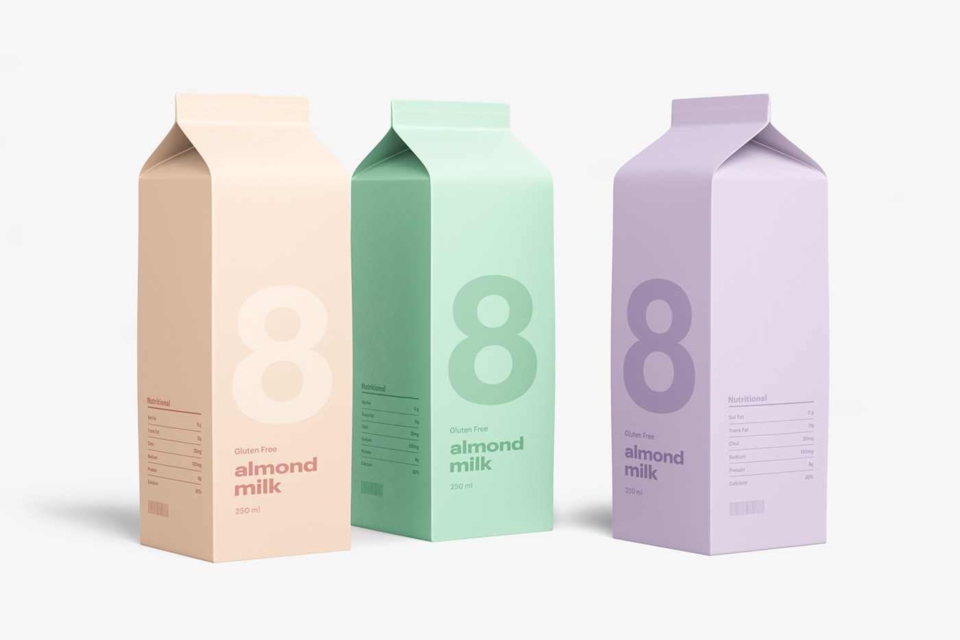 Mockup branding  Food Packaging psd product mockup carton milk Dairy