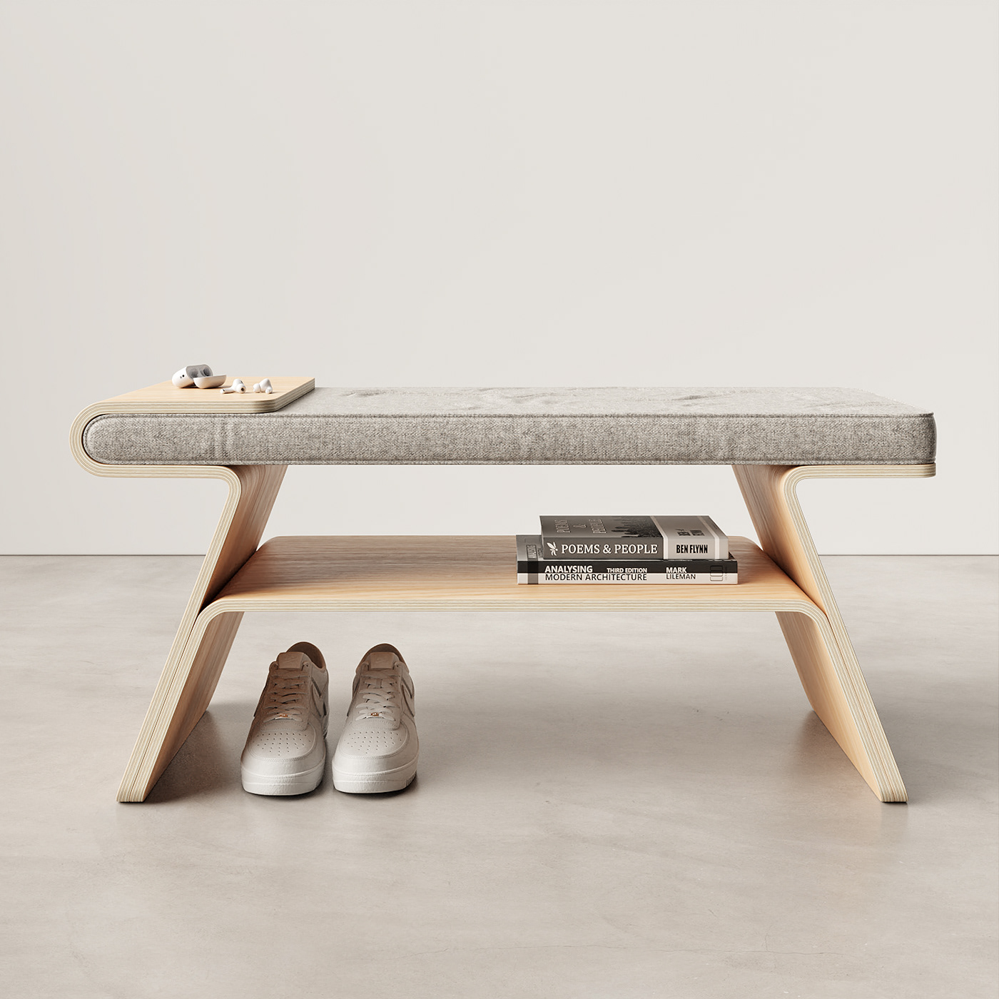 Shoe rack bench furniture plywood furniture product design  industrial design  wood furniture