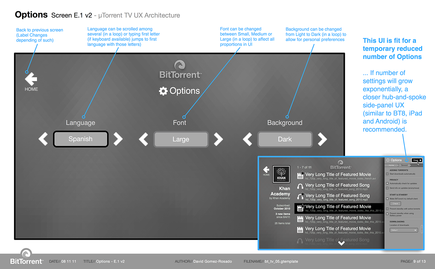 Adobe Portfolio bittorrent UI user experience ux