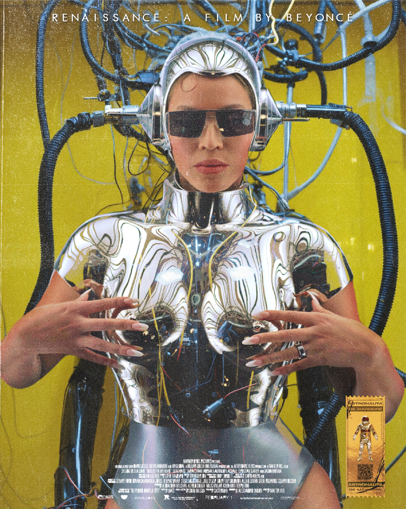 afrofuturism Beyonce popart futuristic modern collage ai