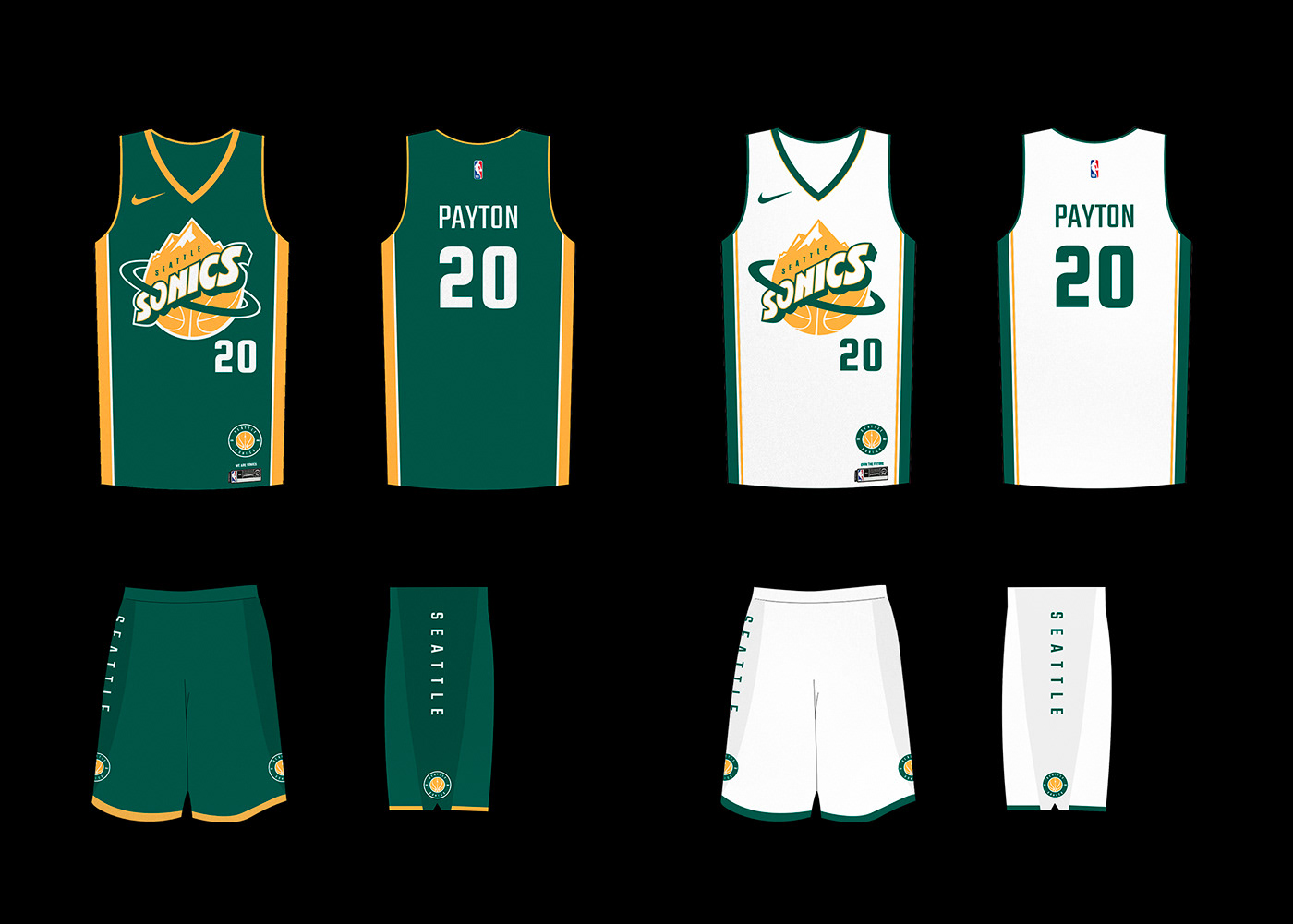 identity brand seattle sonics super yellow green revival NBA student