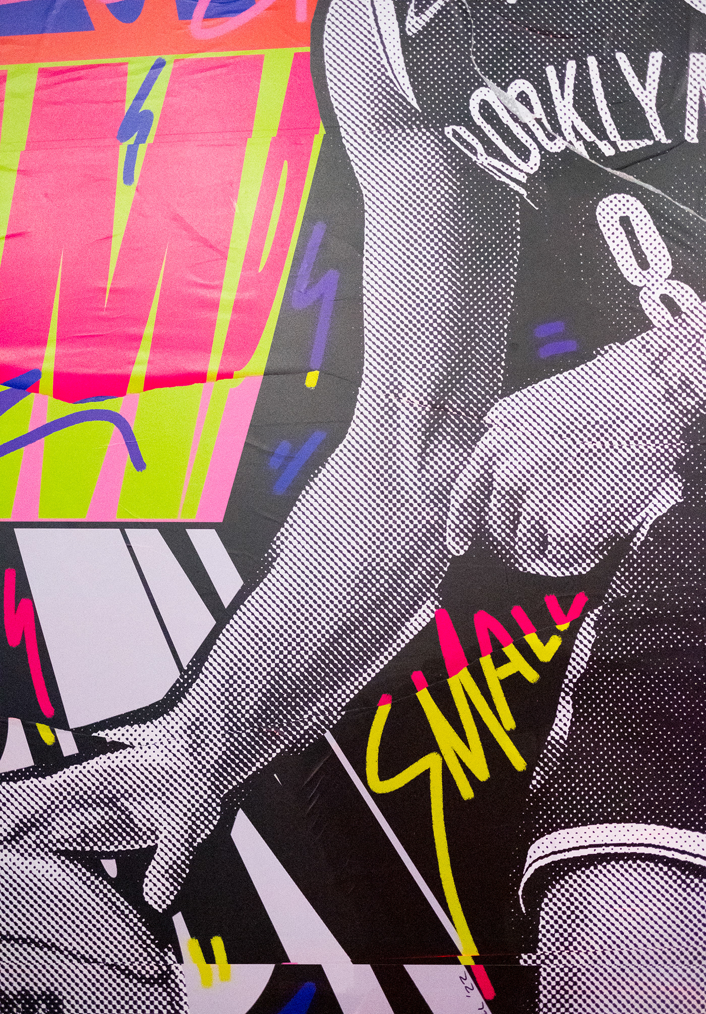 art basketball collage design NBA Pasteup poster sports type typography  