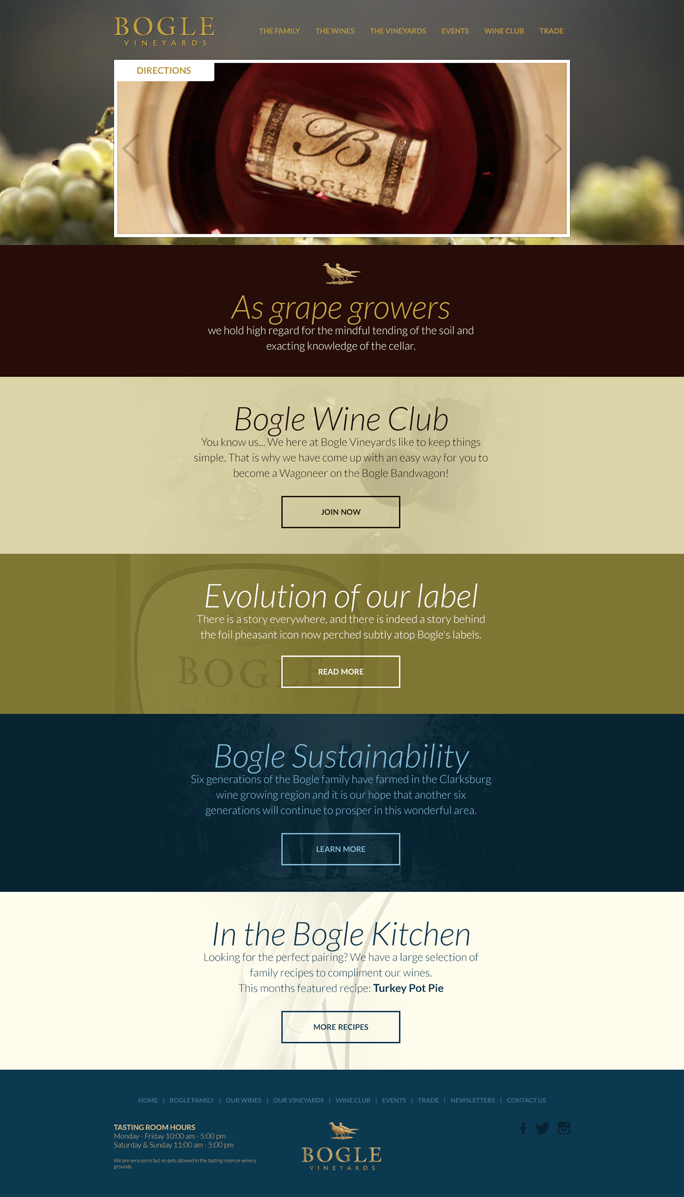 winery vineyard Website Design photoshop grapes