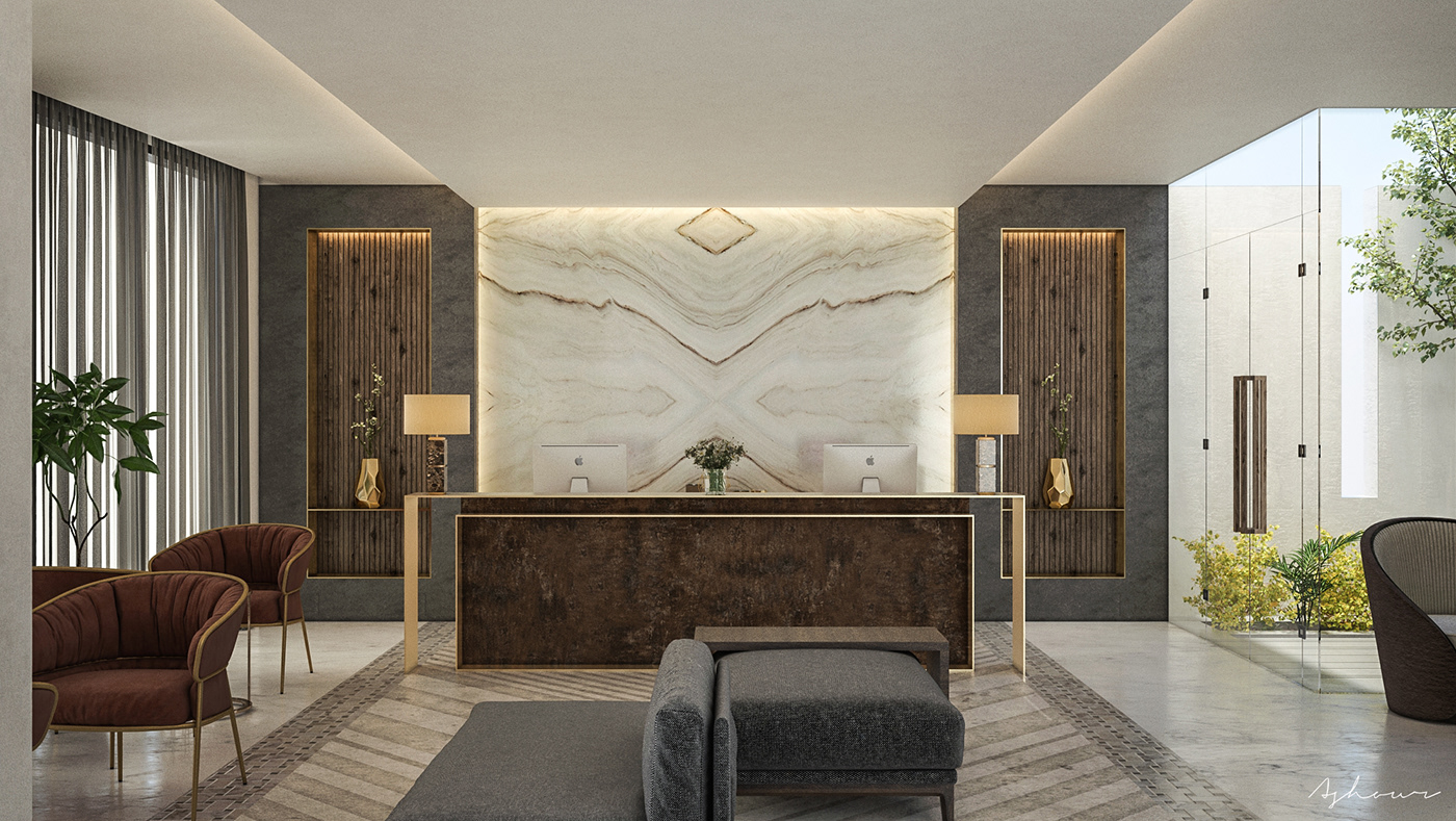 CGI hotel design hotel interior visualization