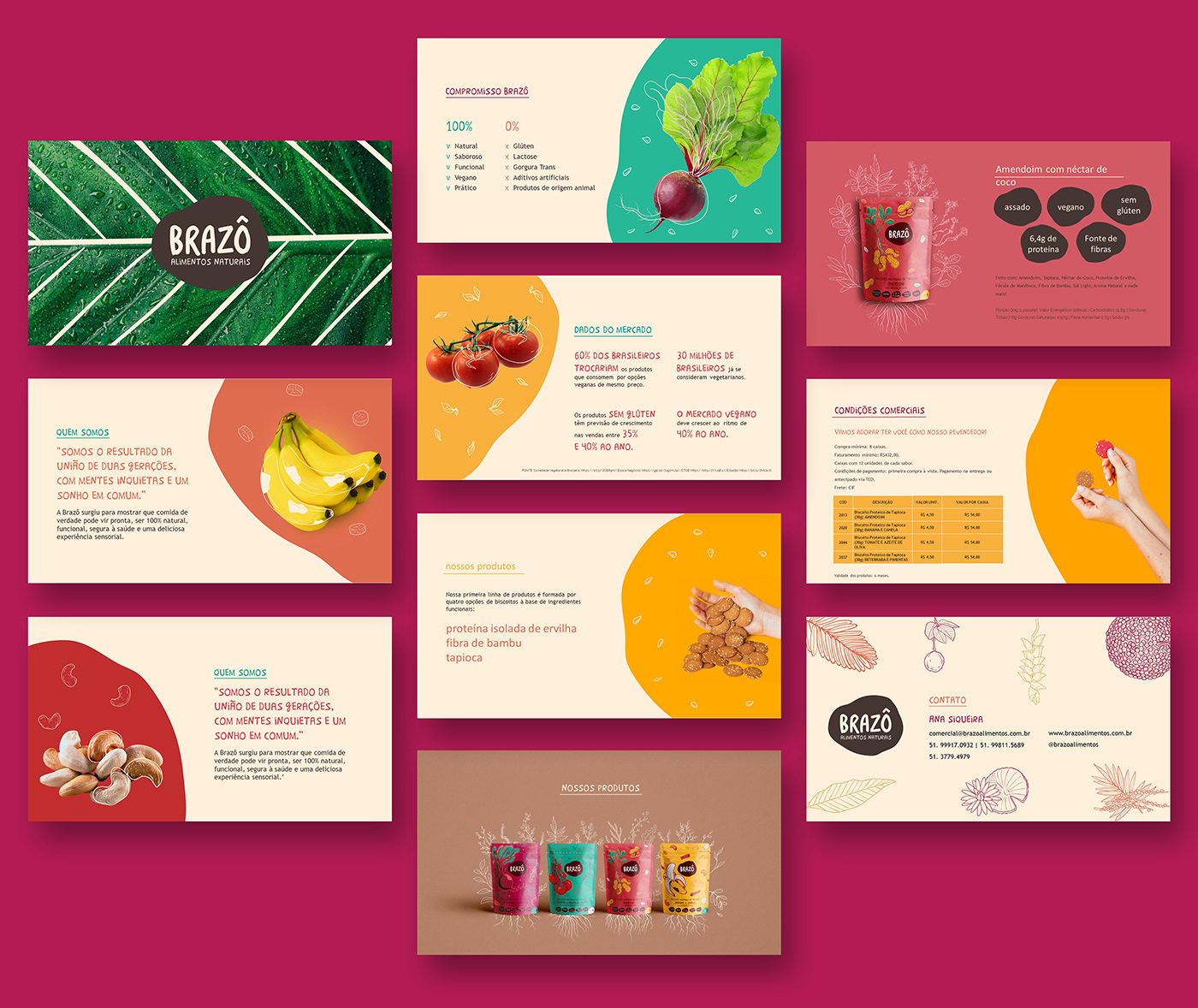 branding  Brazil Food  graphic design  ILLUSTRATION  natural Packaging snack vegan #brasil