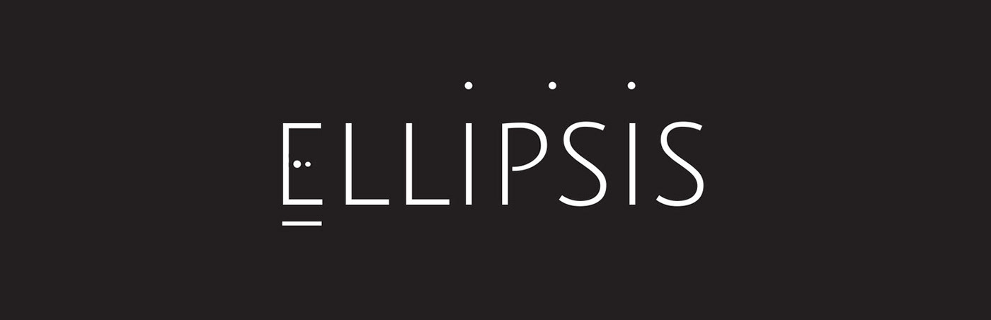ellipsis London experimental electronic minimal logo eye catching spray paint light graphic design 