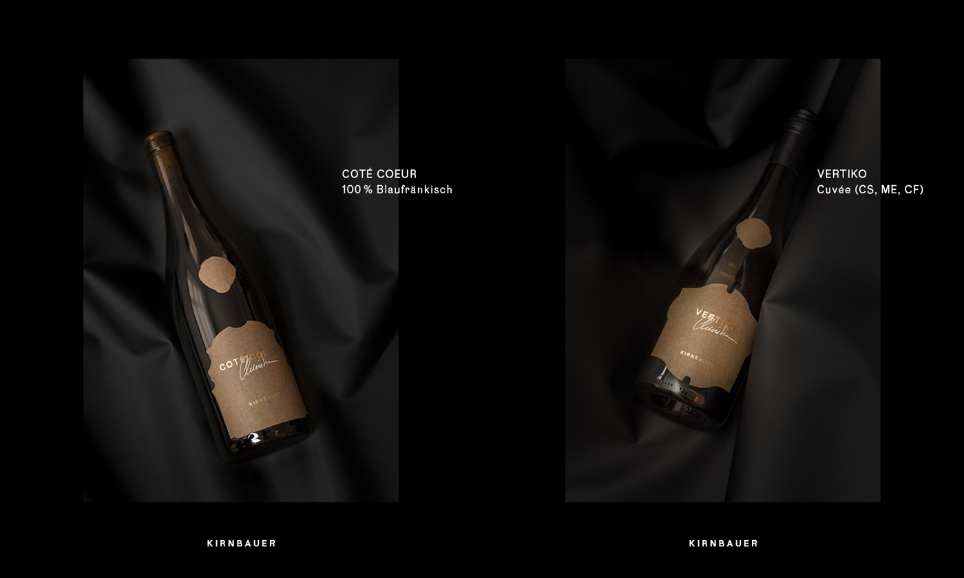 wine premium Burgenland Packaging Kraft minimal black gold