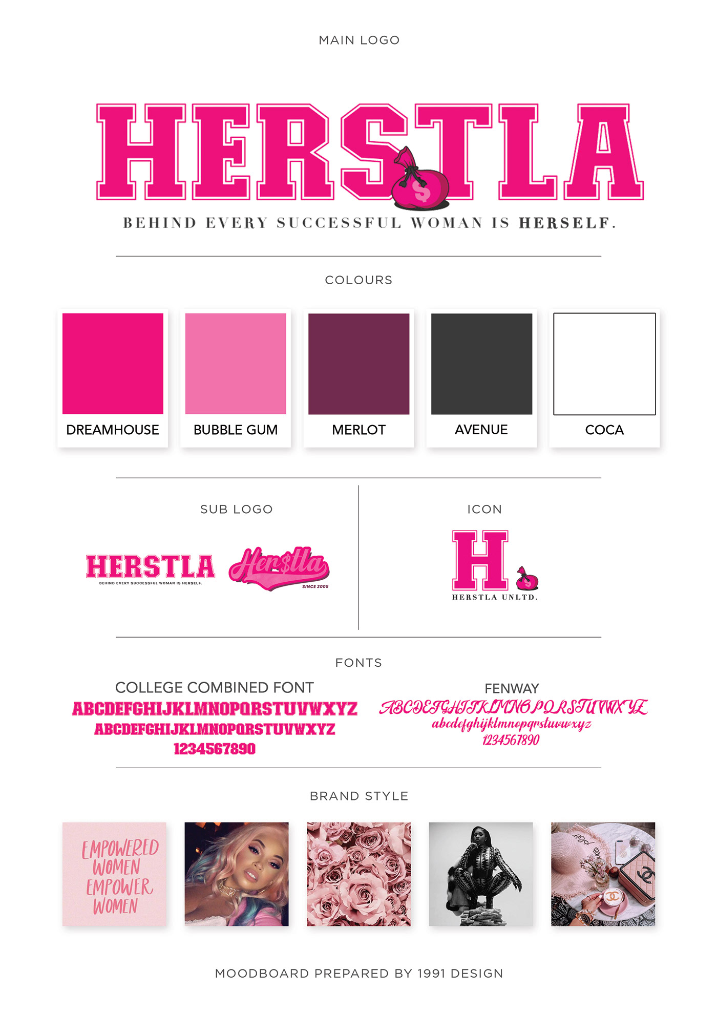 branding  logo submark barbie pink hustler apparel Clothing