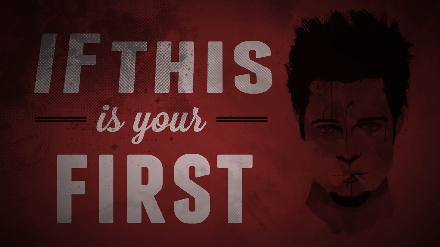 fight club kinetic typography   animation  blood animated typography Film  