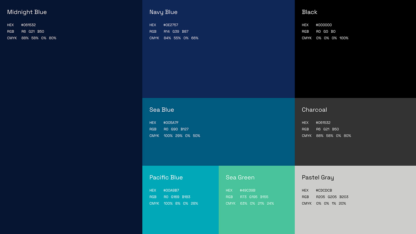Color Palette for Logix - US based logistics and technology company