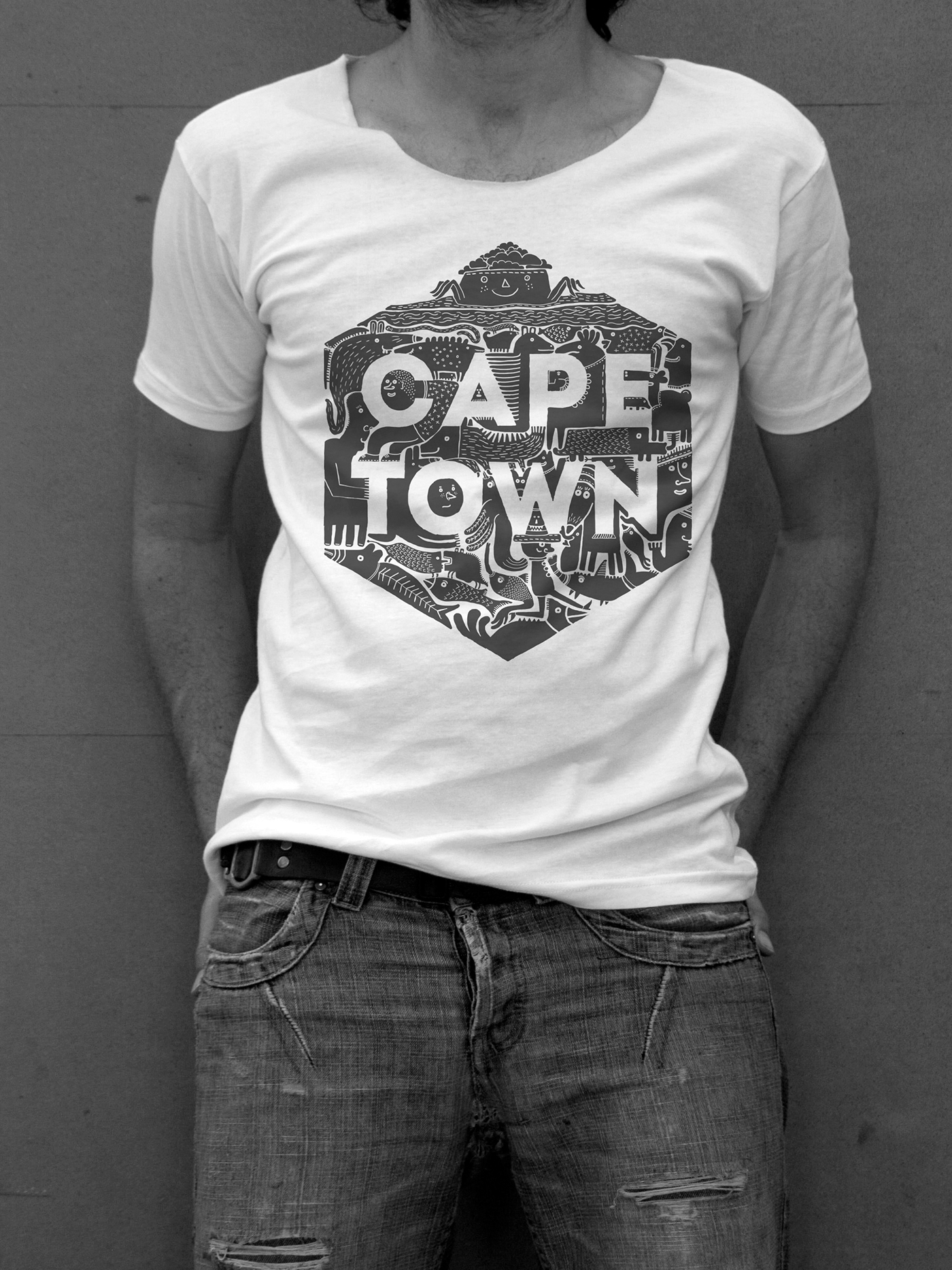 capetown shirtdesign print characters table mountain t-shirt hoodie