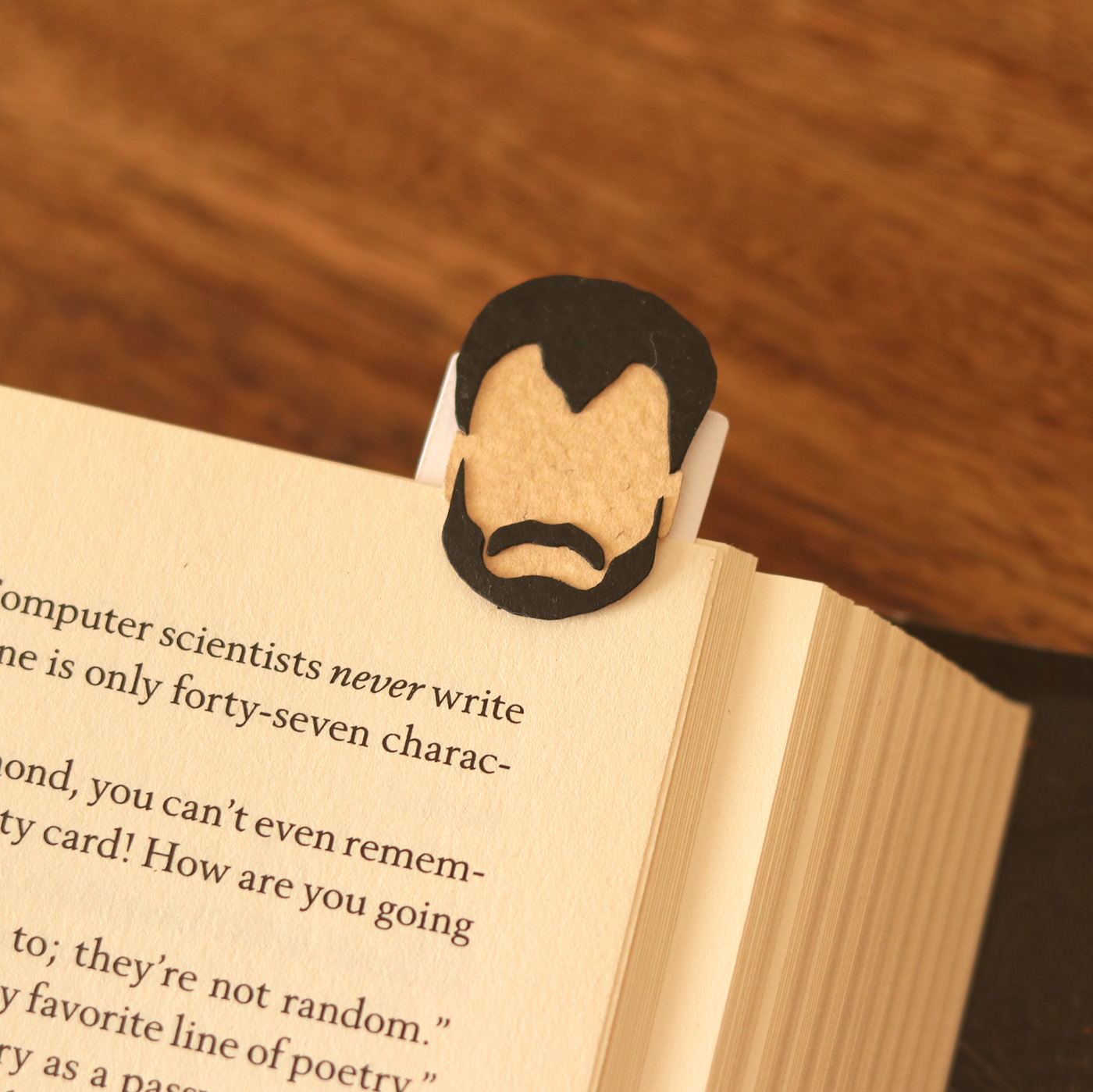 Behance book bookmark ILLUSTRATION  Miniature paper bookmark paper portrait paperart Silhouette tinybookmark