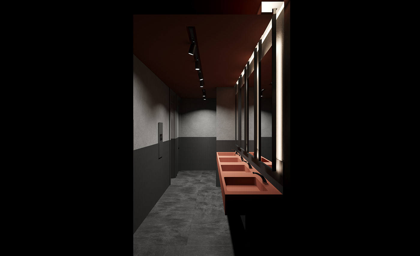 nurdansumer LESS COLOR IS MORE Minimal interior modern restroom Restroom Design