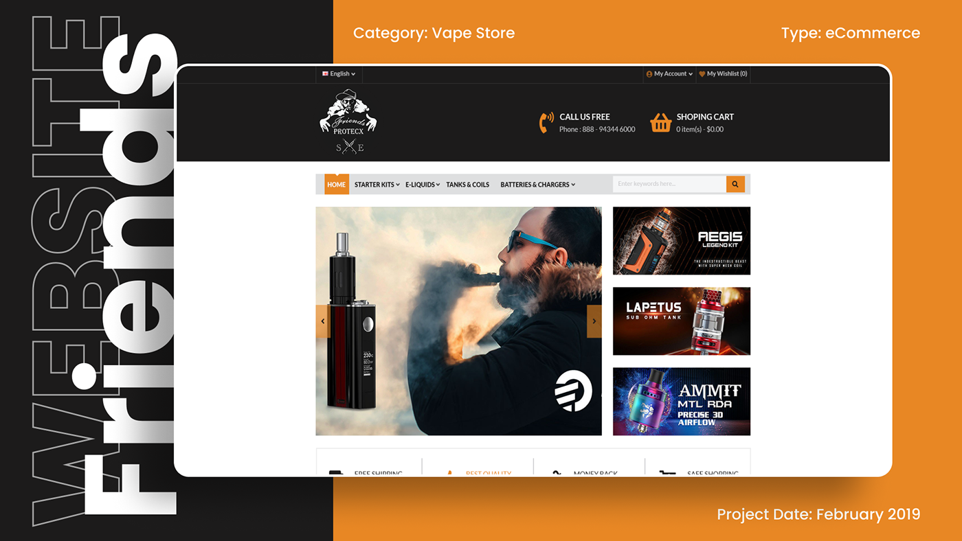 ecommerce website front-end ui design Web Design 
