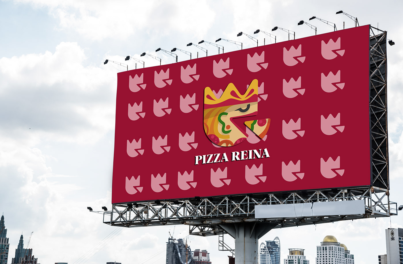branding  logo Pizza social media