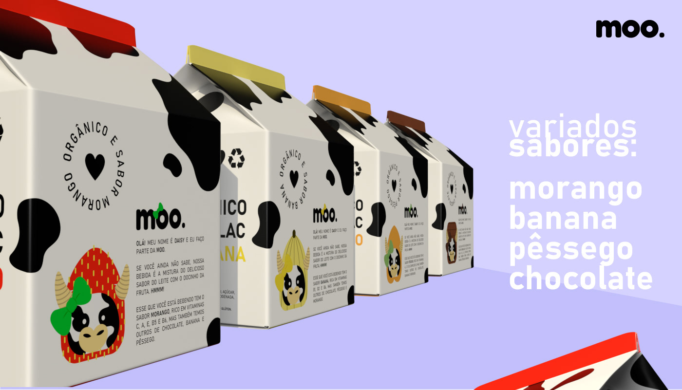 cow design Design de Embalagem design gráfico embalagem graphic design  leite milk Packaging Vaca
