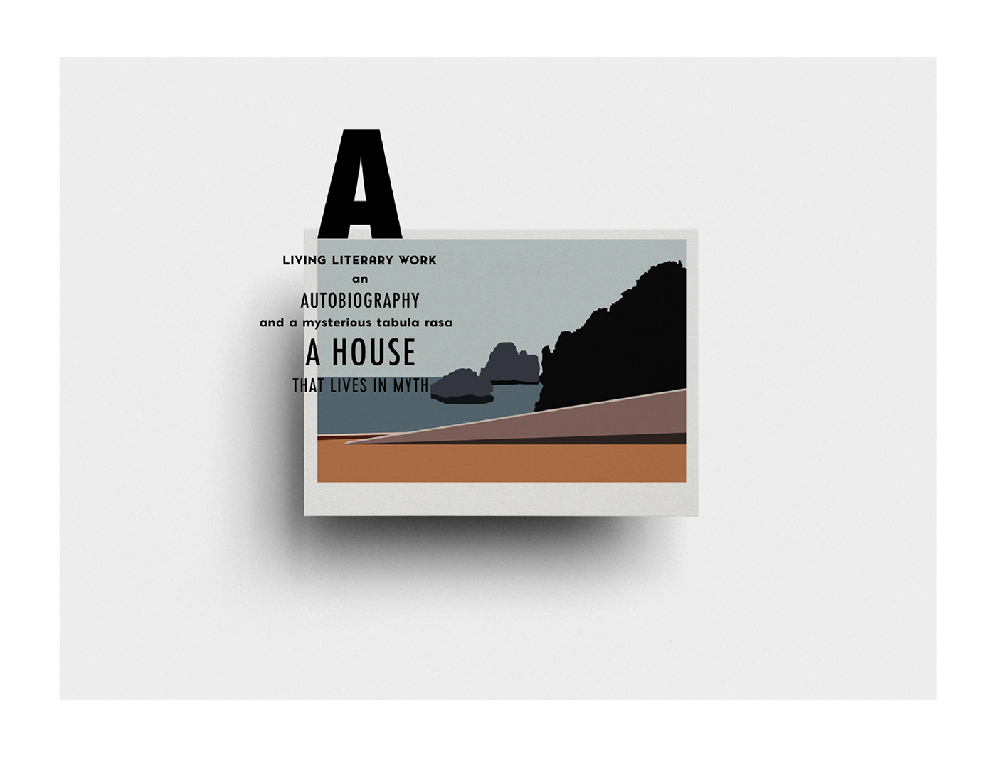 editorial design visual graphic architecture CasaMalaparte cover Italy typography   Photography 