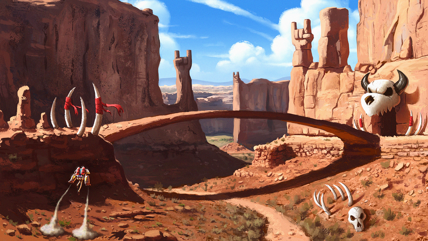 desert canyon Game Art