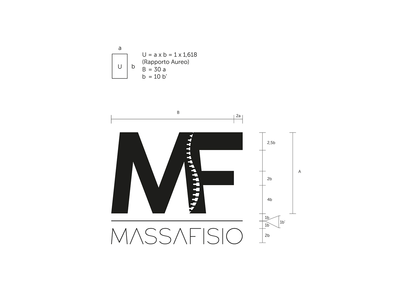 brand fisioterapia graphic design rebranding logo corporate image Web paper print massafisio