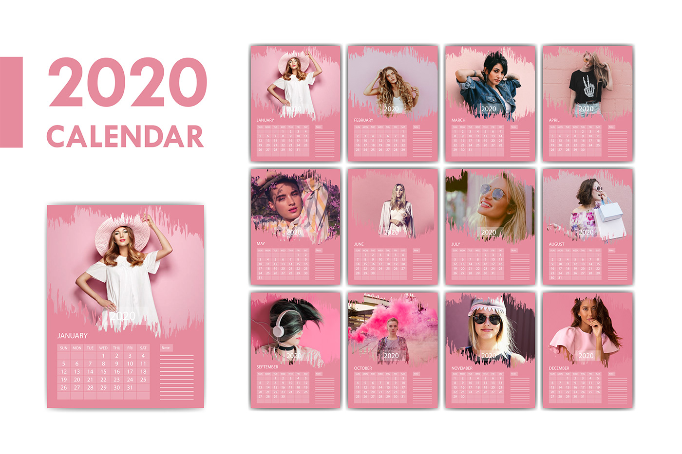 business calendar Calender clean company Day design modern month new year