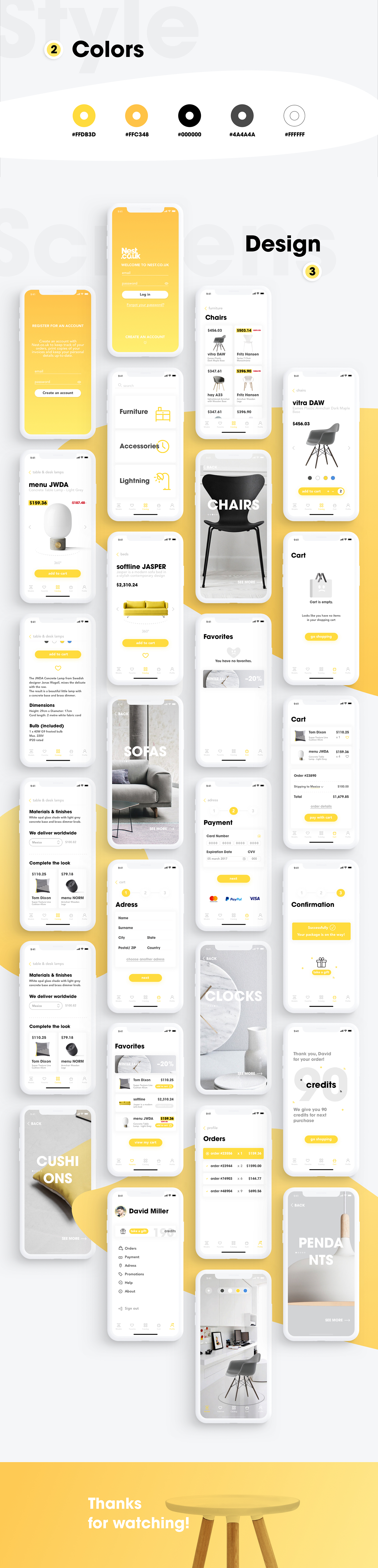 ios UI ux store mobile app interaction Interface nest iPhone x