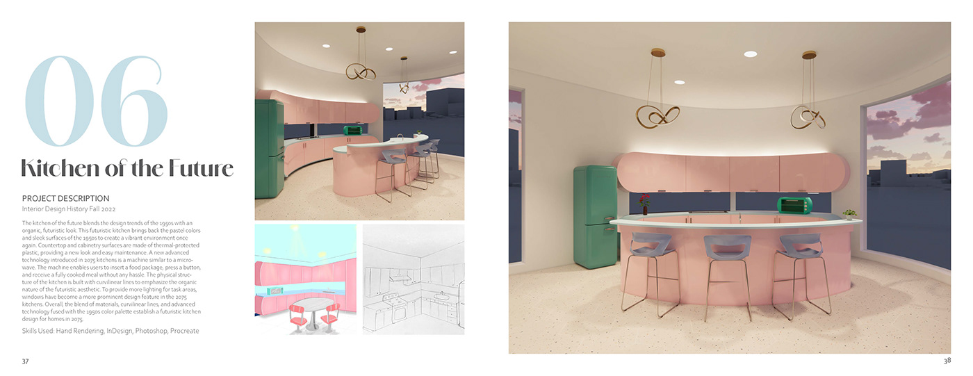 portfolio interior design  revit enscape schematic studio