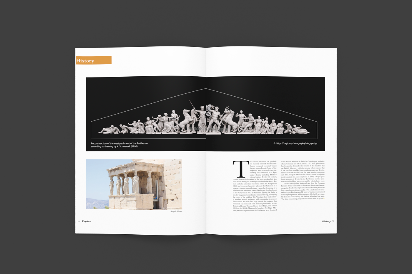Greece GREECE Athens InDesign InDesign Layout Layout magazine Magazine design magazine layout Travel typography  
