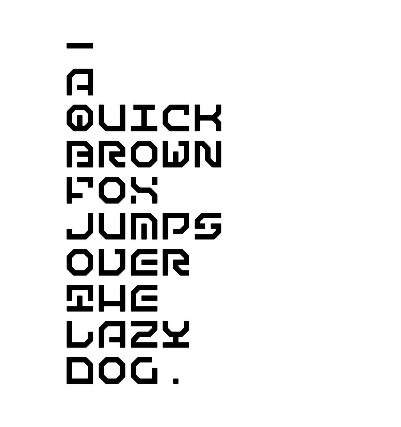 display typeface mono-spaced unicase rouded bitmap grid geometry mathematics matemática font Typeface Free font