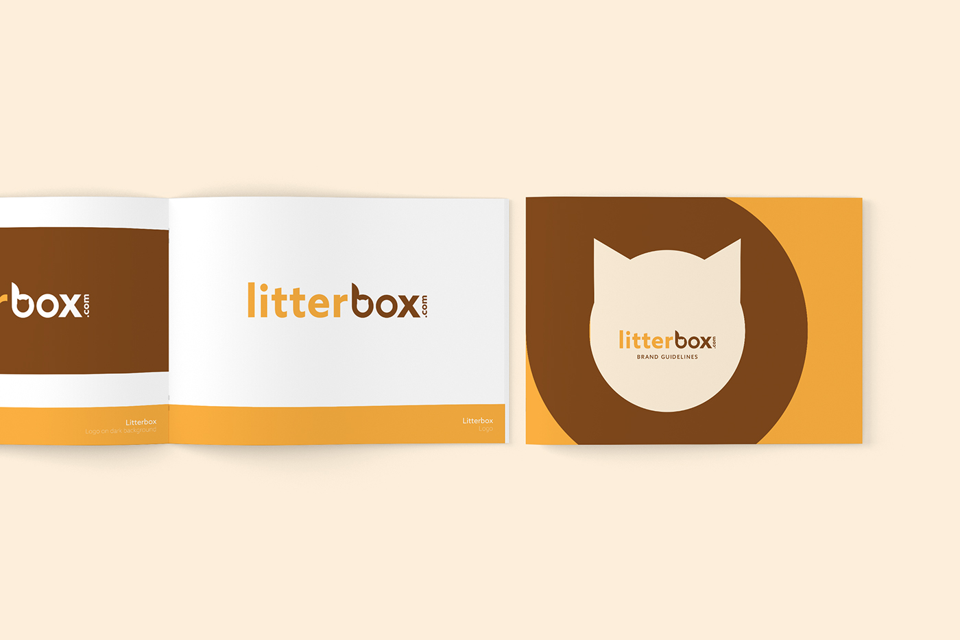 logo Litter Cat brand Logotype Stationery Umbrella pattern brand identity font