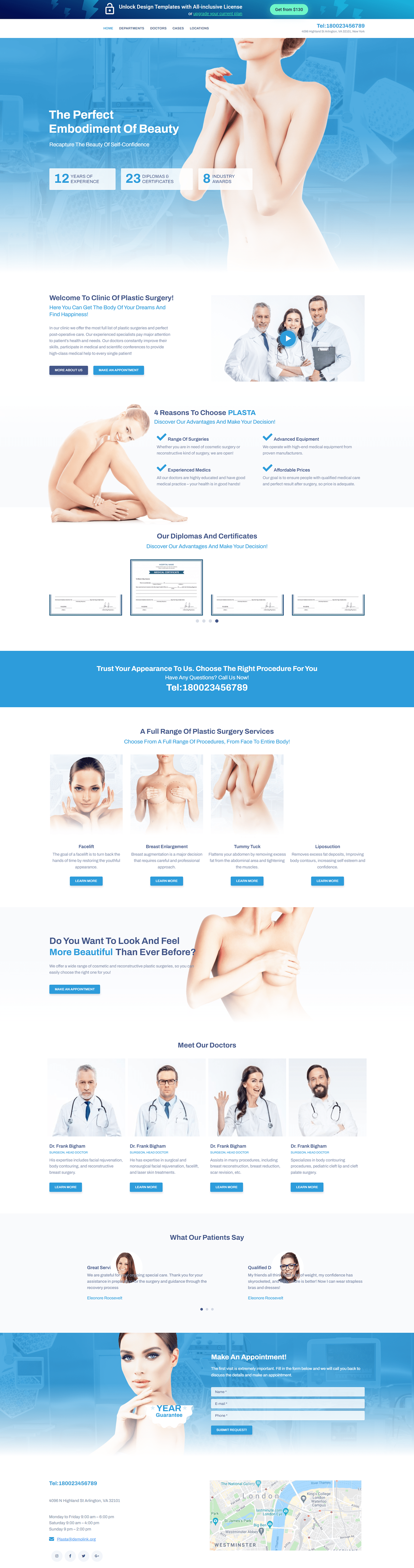 body breast Elementor Website enlarge fitness Health Lease Termination medical Treatment Website wordpress landing page