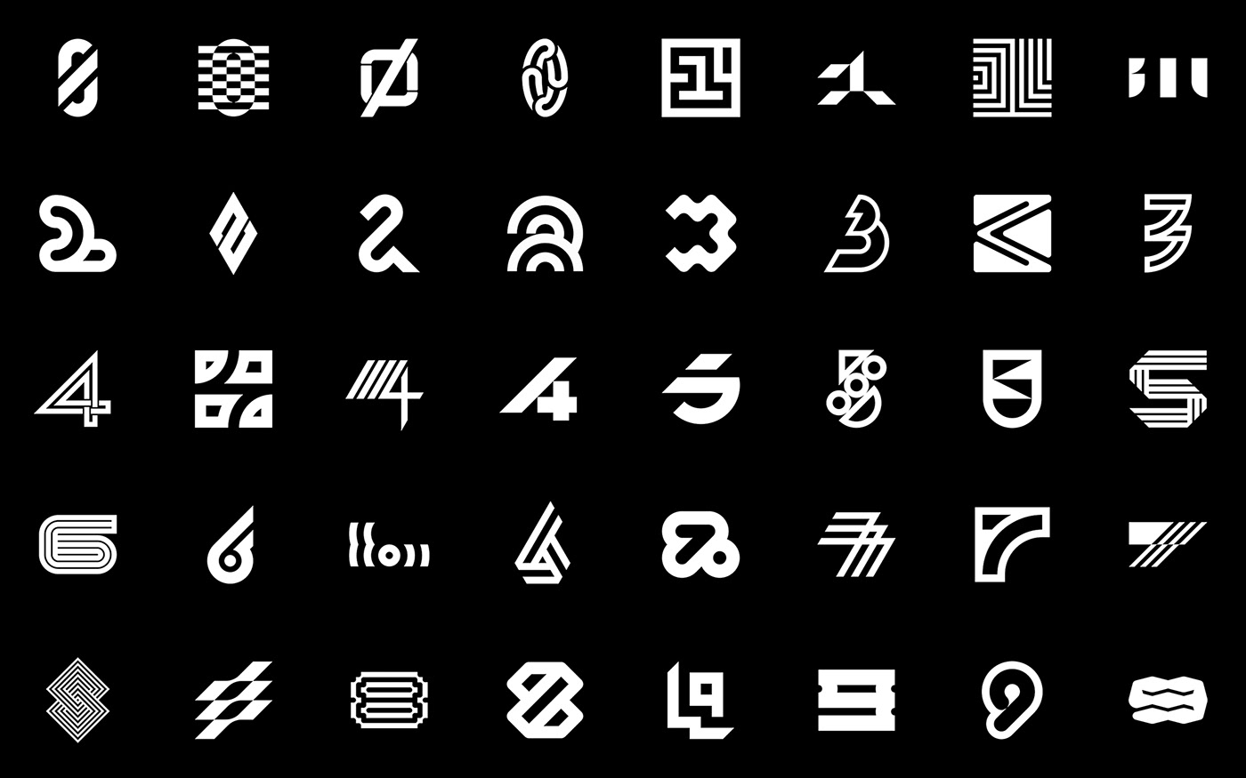 type letter symbol brand grid clean logo monogram Icon