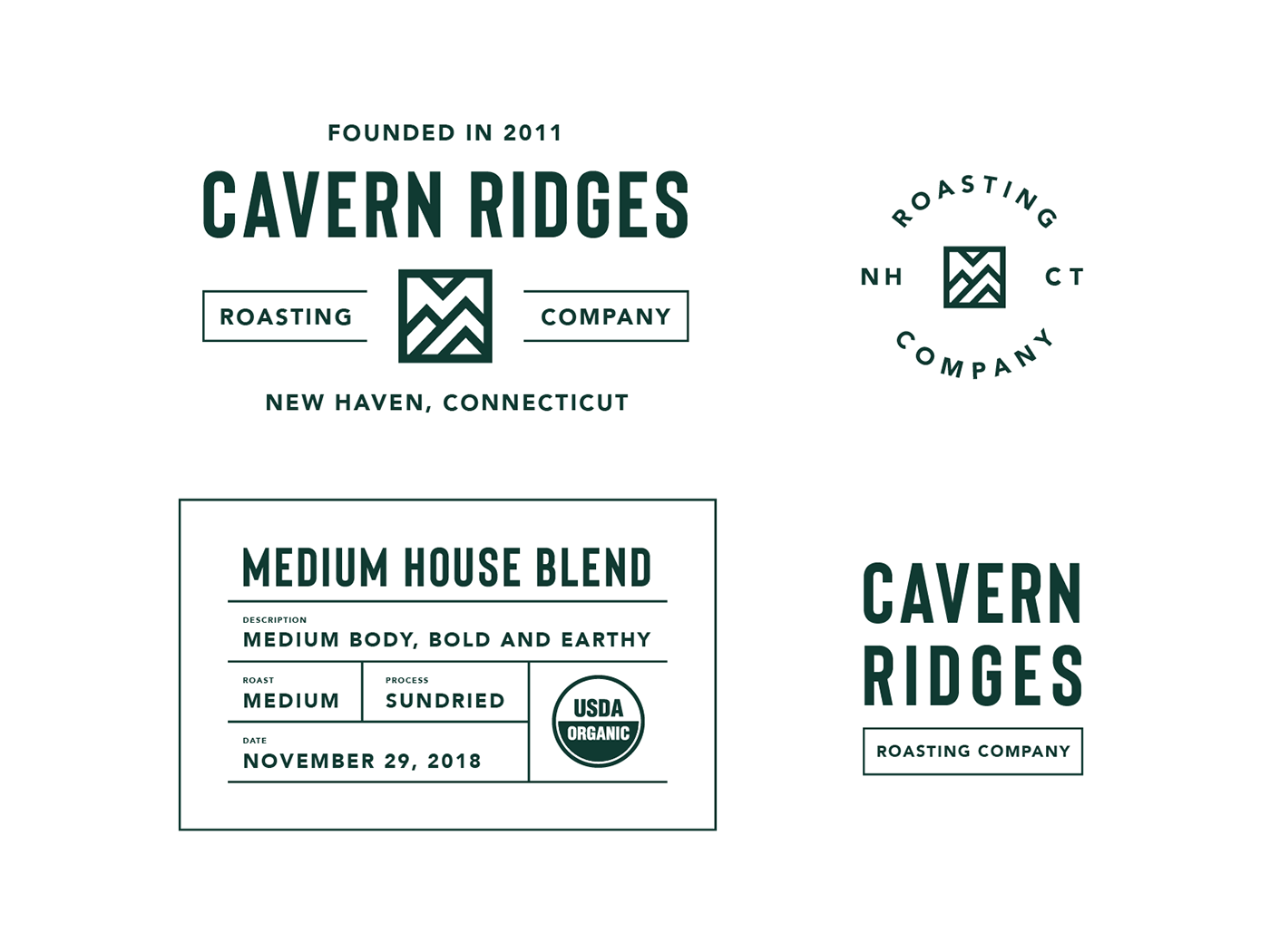 branding  Packaging brand identity logo Coffee Roasting Company logo mark modern minimal coffee company
