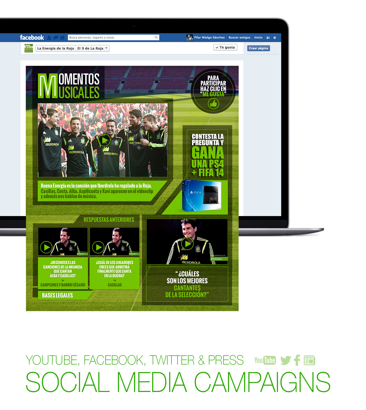 Spanish Football Team football iberdrola RRSS post Promotion social media campaign