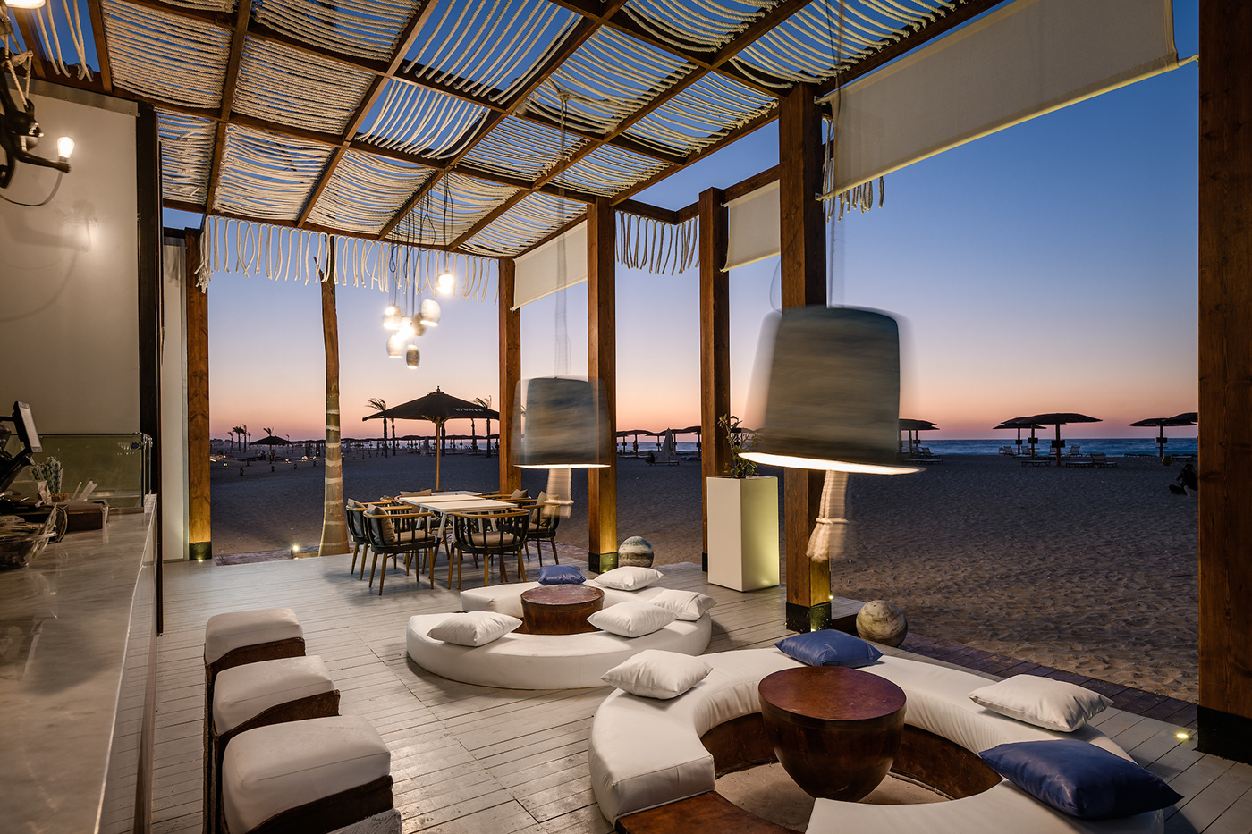 architecture bar beach design Interior juice lychee miro seashell