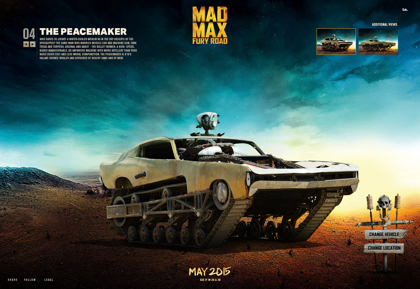 Mad Max movie car automotive   Vehicle interactive