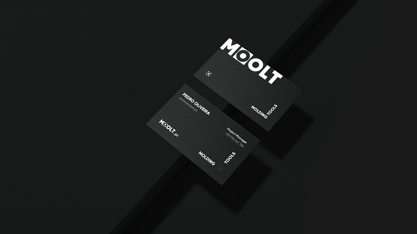 branding  molds black and white typography   strong logo business card industry Engineering  modern