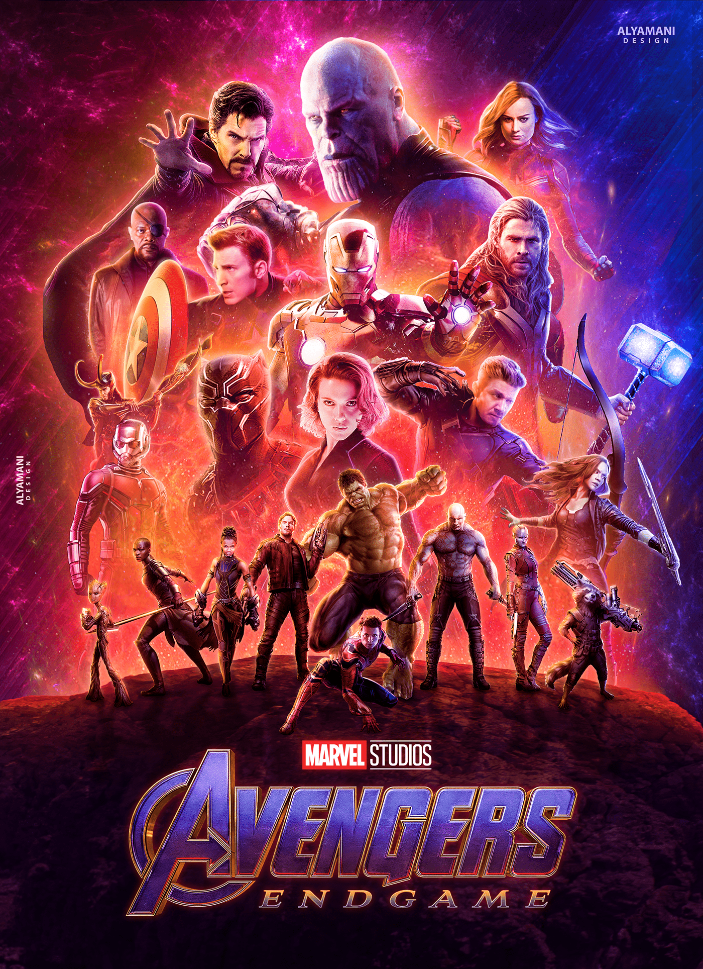 Avengers Avengers Endgame creative manipulation manipulations photoshop poster Poster Design professional Unique