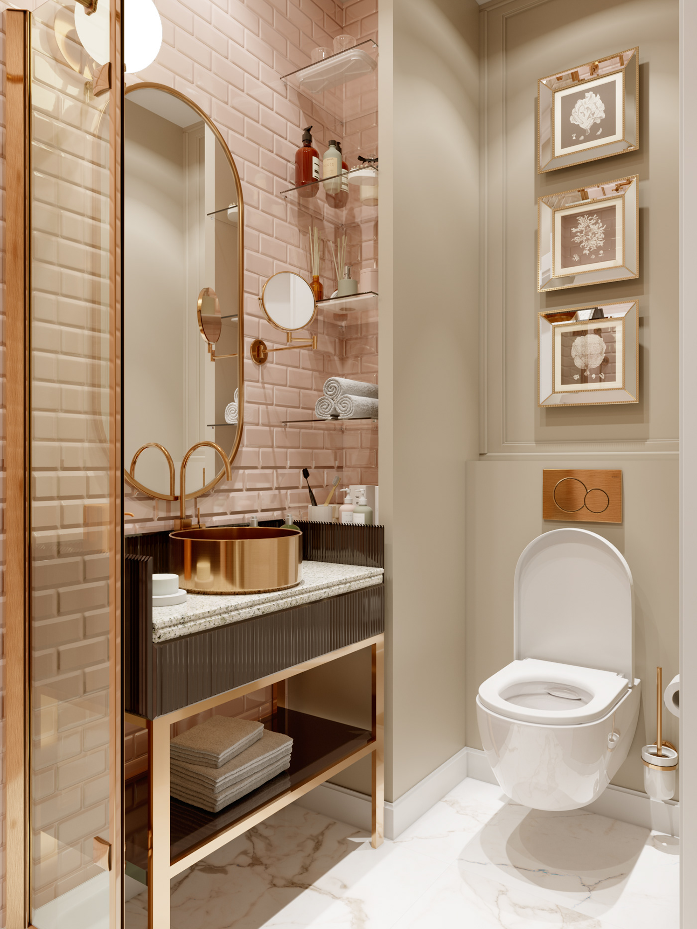 bedroom kitchen bathroom Interior design Russia 3D Render interior design  Rg Design