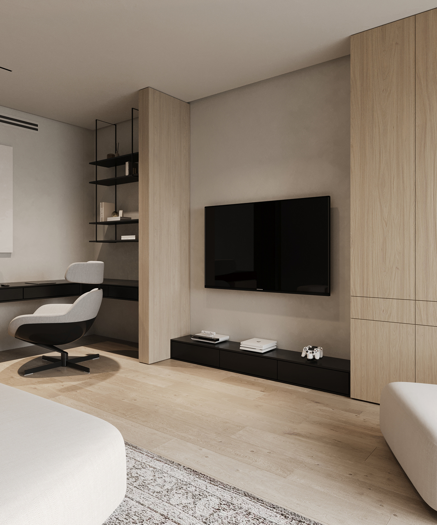 bedroom bedroom design Interior 3ds max modern visualization bathroom design dressing Bedroom interior