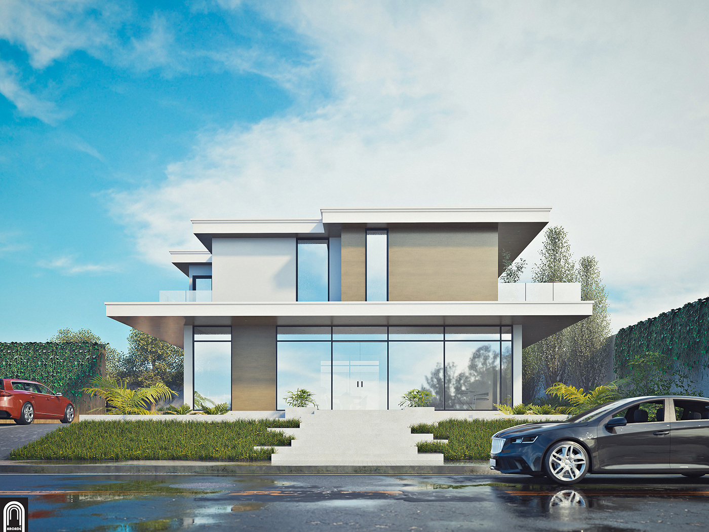 BIM bim modeling services revit architecture Villa architectural design twinmotion archviz Schematic Design exterior design
