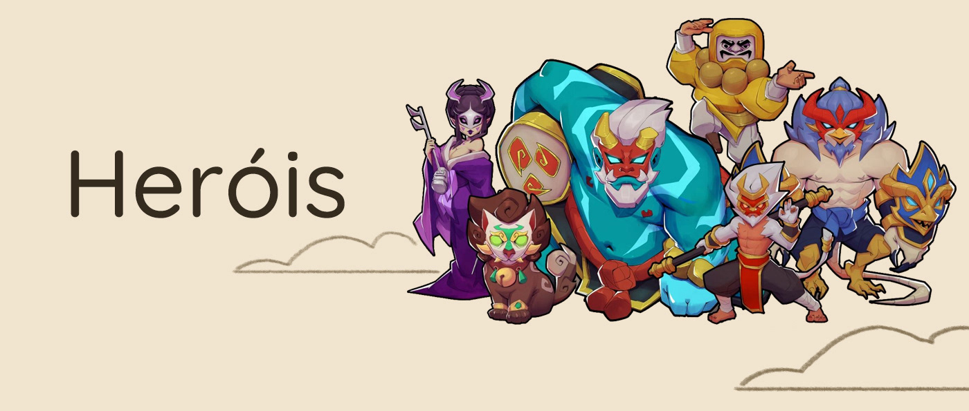 concept concept art game Group Project Idle Heroes ILLUSTRATION  mobile 2D Game Art game design 