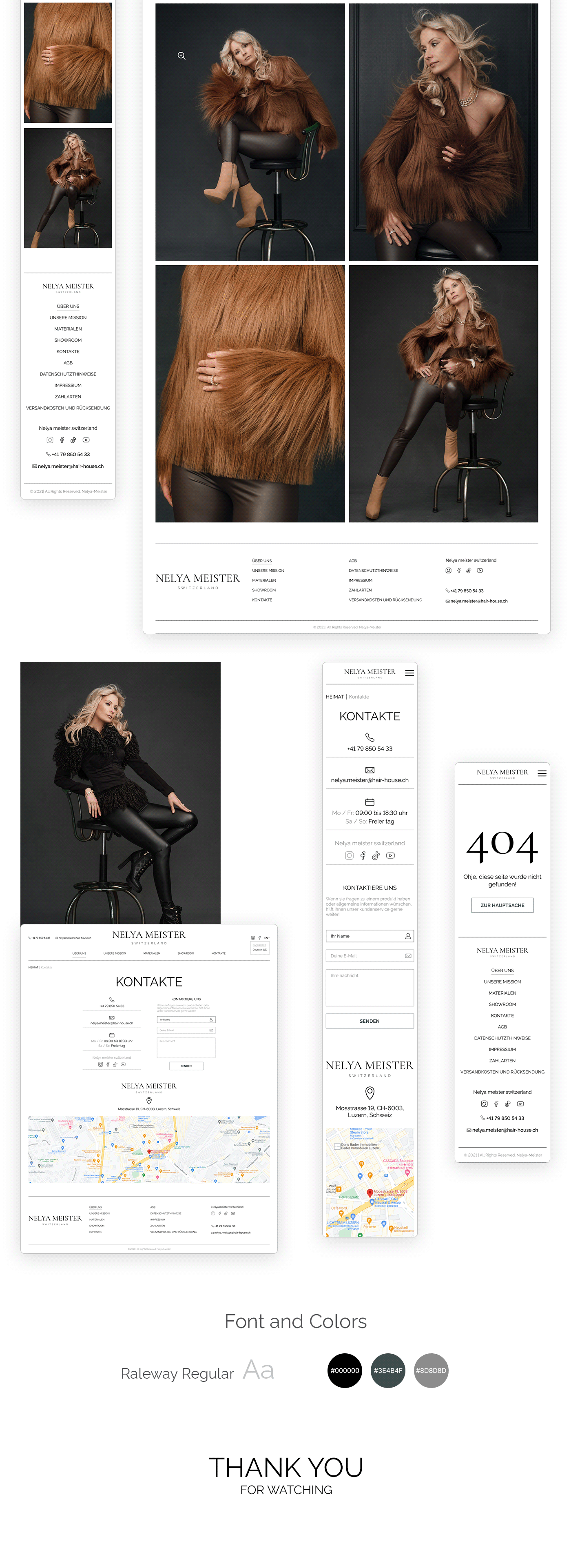 Fashion  jackets moda showroom Style UI/UX user interface Website