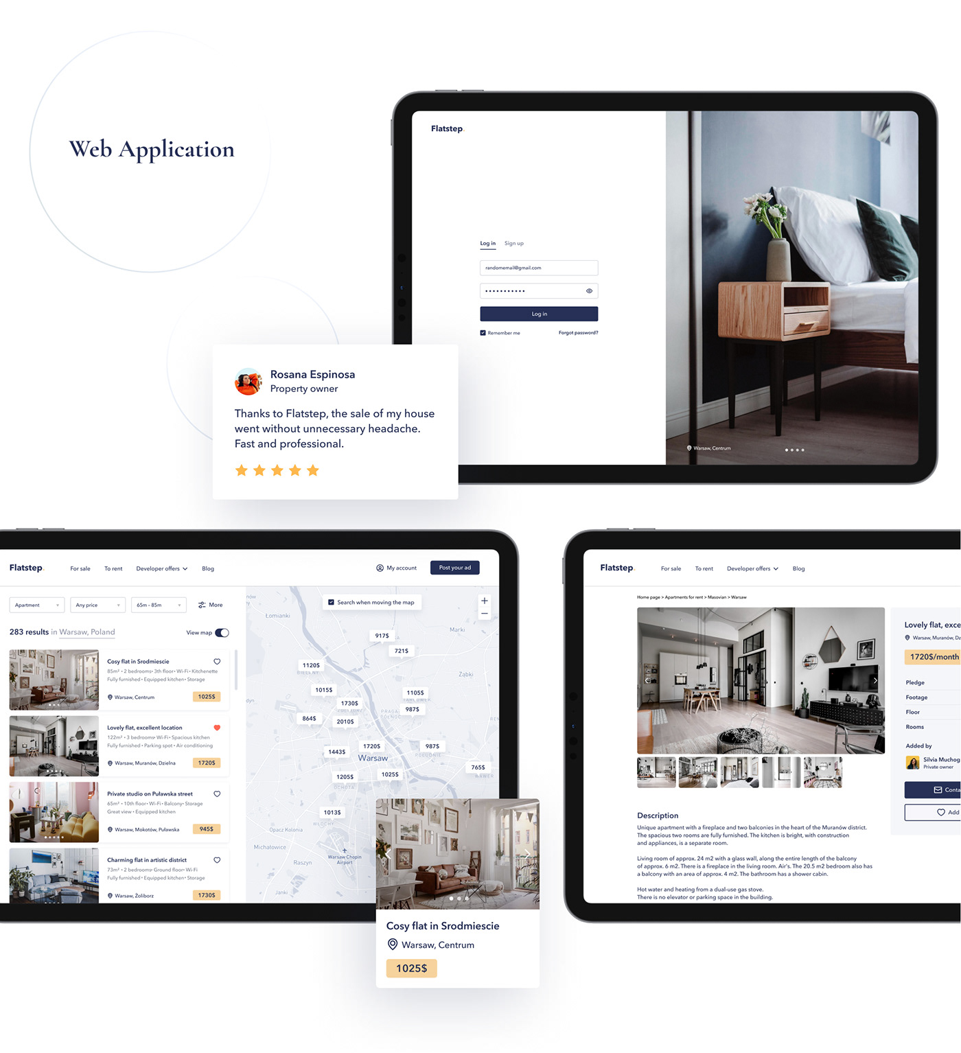 app mobile Platform real estate UI Web Web Design  SAAS Startup Website