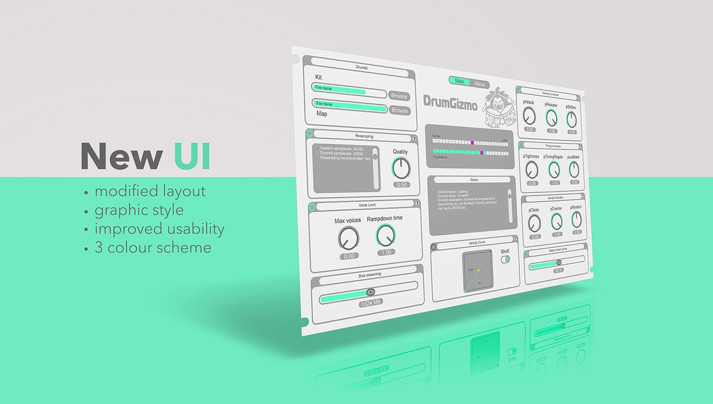 design graphic design  ui design UI/UX Audio DAW plugin vst vst plugin gui